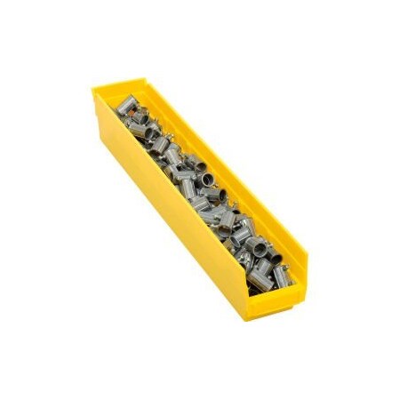 Quantum Storage Systems GEC™ Plastic Nesting Storage Shelf Bin 4-1/8"W x 23-5/8"D x 4"H Yellow QSB105YL